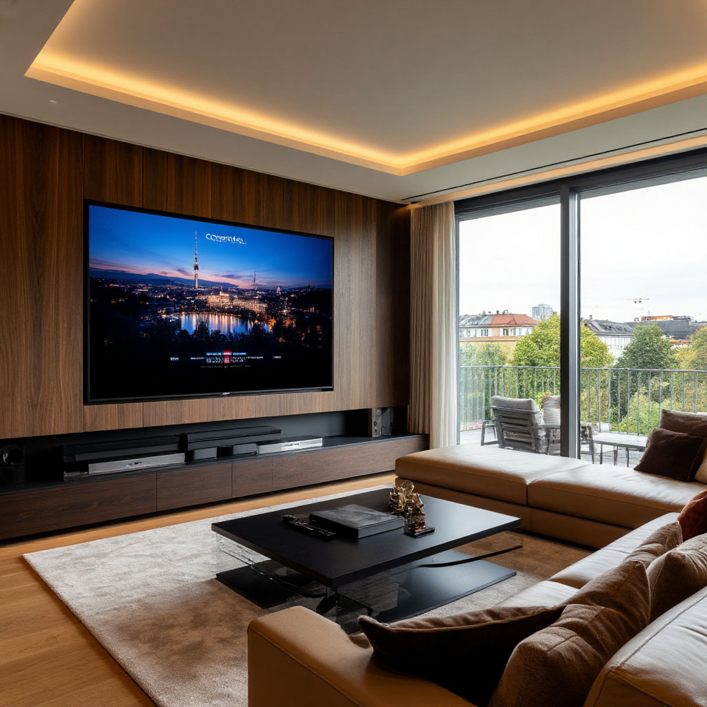 Penthouse München-Bogenhausen mit Control4 Heimkino-System