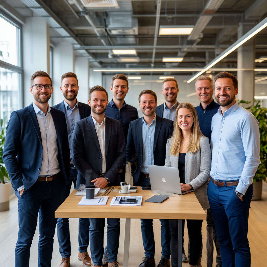 Das SmartHome Pro Team im Münchner Büro